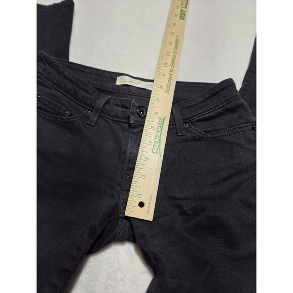 Levi’s 531 Skinny Jeans Womens Tag Size 0 S/C Black Low Rise Denim - Picture 11 of 13